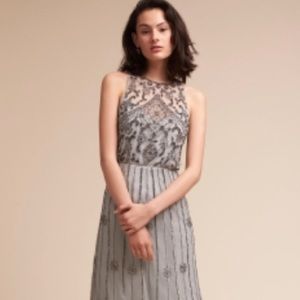 BHLDN Amada bridesmaid Dress. Color Morning Mist
